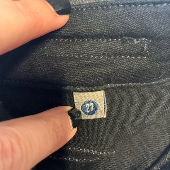 C Of H Los Angeles Womens Black Shiny Jeans Skinny Size 27 - Picture 9 of 12